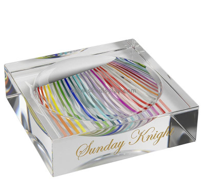Custom acrylic candy catchall block dish AB-434