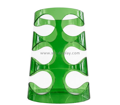 Custom acrylic wine bottles display rack WD-336