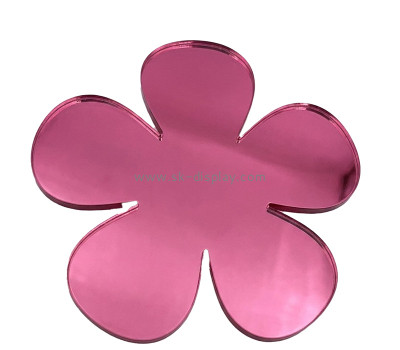 Custom acrylic wall 3D flower shaped mirror stickers MA-241