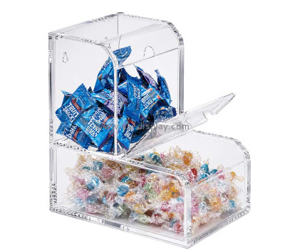 Custom acrylic wall 2 tiers candy display box DBS-1404