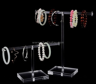 Custom acrylic T bar bangle bracelet display stands JD-366