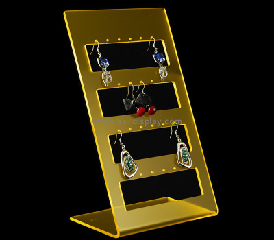 Custom acrylic L shape earring display holder JD-367