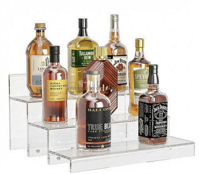 Custom acrylic 3 tiers liquor bottles display stand risers WD-338