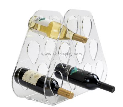 Custom acrylic wine bottles display rack WD-339