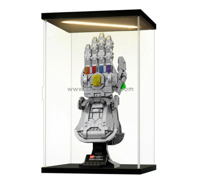 Custom acrylic LED display case for collectibles LDD-234