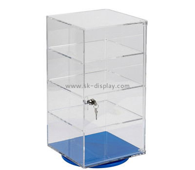 Custom acrylic rotating 4 tiers display case DBS-1405
