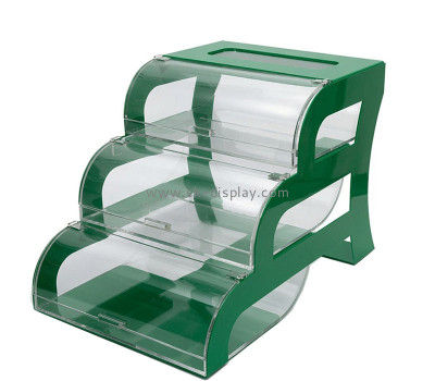 Custom acrylic cute 3 tiers pastry showcase DBS-1408