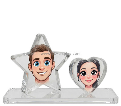 Custom acrylic cute printing photo block with base AB-442