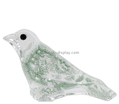 Custom bird shape acrylic paperweight block CA-244