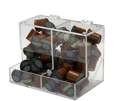 Custom acrylic retail K cup container box FD-611