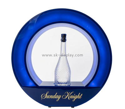 Custom acrylic wine bottle lighted display props KLD-244