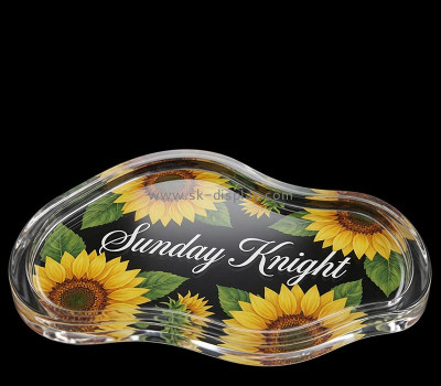 Custom irregular shaped acrylic decorative tray STS-341