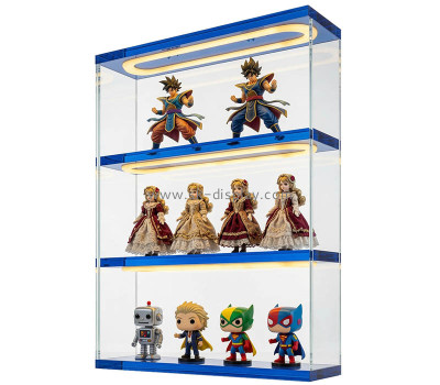 Custom acrylic 3 tiers figures LED display cabinet LDD-237