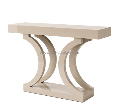 Custom acrylic console table with curved legs AFS-742