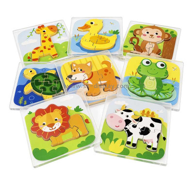 Custom acrylic toy toddler puzzles sets CA-249