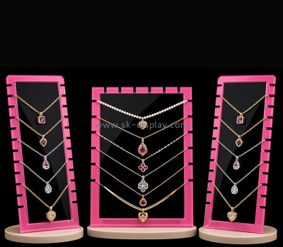 Custom acrylic necklace jewelry display stand JD-373