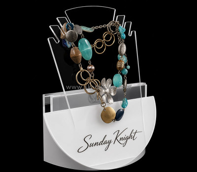 Custom acrylic retail necklace display rack JD-374