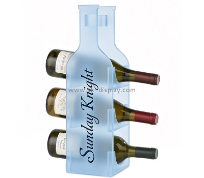 Custom bottle shaped acrylic wine holder rack WD-348