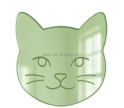 Custom acrylic wall decor cat face mirror sticker MA-251