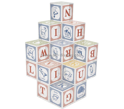 Custom acrylic toddlers toys alphabet blocks CA-253