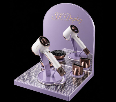Custom acrylic retail hair dryer display rack PD-404