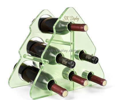 Custom acrylic 6 bottle wine rack WD-351