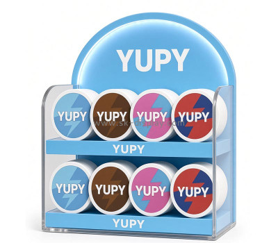 Custom acrylic YUPY nicotine pouches LED display stand KLD-252