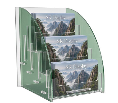 Custom acrylic multi pockets literature holders BD-1321