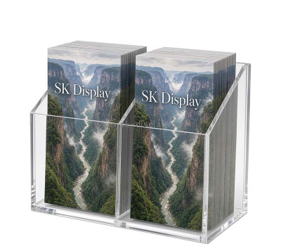 Custom acrylic 2 pockets pamphlet holders BD-1322