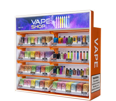 Custom retail shop illuminated VAPE display cabinet LDD-245