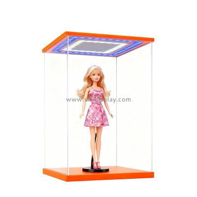 Custom acrylic Barbie doll luminous display box LDD-202