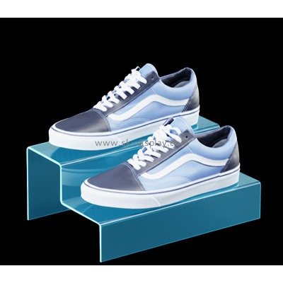 Custom acrylic 2 tiers shoes display riser SSD-130