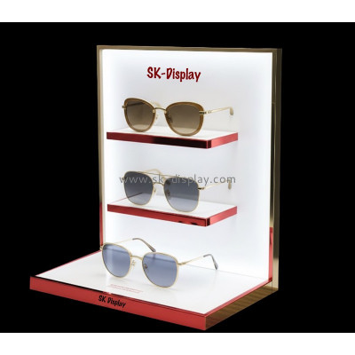 Custom acrylic retail 3 tiers eyeglasses display stands GD-194