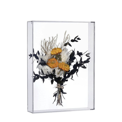 Custom acrylic dried flowers display box DBS-1383