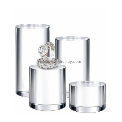 Custom acrylic round boutique display pedestal AB-420