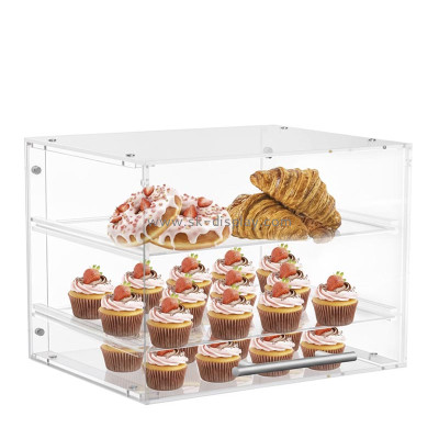Custom acrylic 3-layers dessert display box FD-592