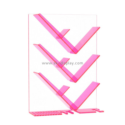 Custom acrylic wall V shape display rack SOD-1208