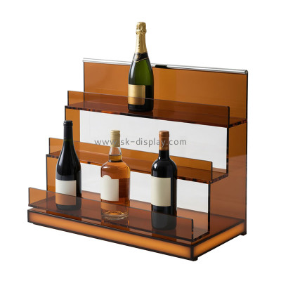 Custom acrylic 3 tiers vodka whisky LED display stands WD-333