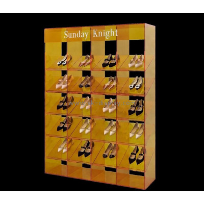 Custom acrylic floor stand shoe display rack SSD-148