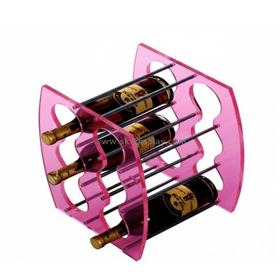 Custom acrylic wine bottles holder rack SOD-1214