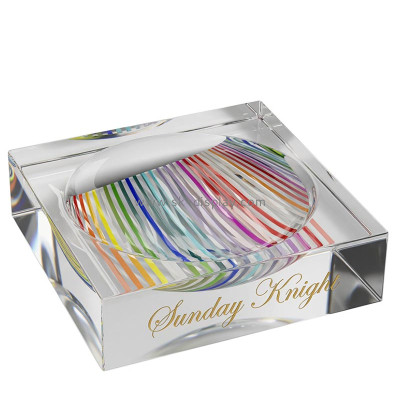 Custom acrylic candy catchall block dish AB-434