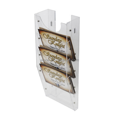 Custom acrylic wall multi tiers literature display stand BD-1301