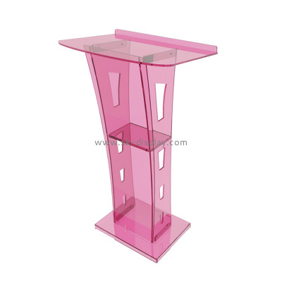 Custom acrylic speech pulpit podium stand AFS-731