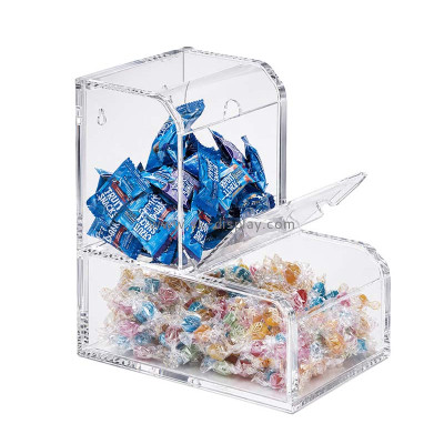 Custom acrylic wall 2 tiers candy display box DBS-1404