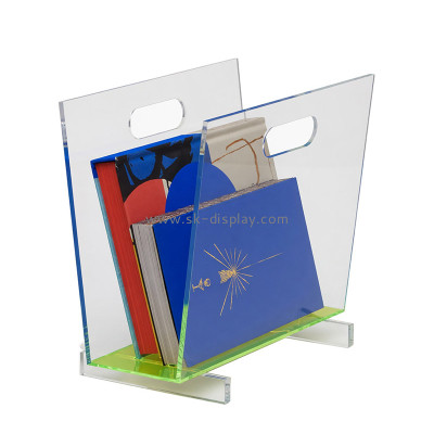 Custom acrylic V shape book display stand BD-1306