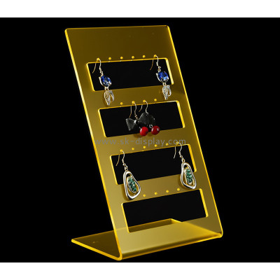 Custom acrylic L shape earring display holder JD-367