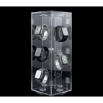 Custom acrylic rotating smart watch display case PD-390