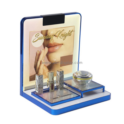 Custom acrylic lipstick skincare illuminated display stand KLD-240