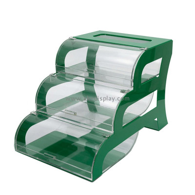 Custom acrylic cute 3 tiers pastry showcase DBS-1408