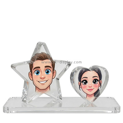Custom acrylic cute printing photo block with base AB-442